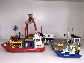 Vintage Lego Classic Town 6542 Launch And Load Seaport Harbor W/ Instructions