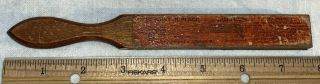 Antique Star Pointer Pencil Sharpener Portland Maine Me Wood File & Hand Twist