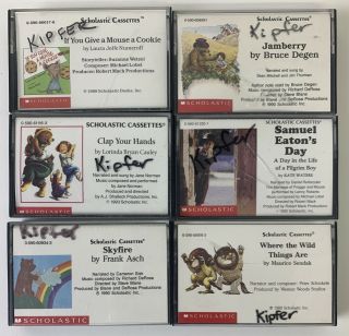 6 Vintage Scholastic Cassettes Stories Narrated Where The Wild Things Are