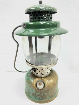 Vtg Coleman Green Lantern Brass Model 236 Major 4 - 47 April 1947 Sunshine Globe