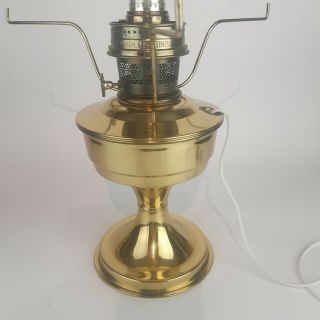 Vintage Aladdin Lamp Electric Conversion or Kerosene Model 23 Brass Wick 3