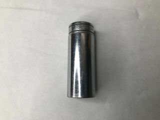 Vintage Snap - On 3/8 " Drive 13/16 " Sfs261 6 Point Chrome Deep Socket Made In Usa