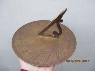 An Antique Solid Bronze Garden Sundial C1920s?