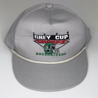 Saskatchewan Roughriders Vintage 1989 Cfl Grey Cup Champions Adjustable Hat