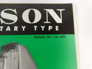 Vintage Mattison Rotary Surface Grinder Bulletin No.  144 MN Brochure 2