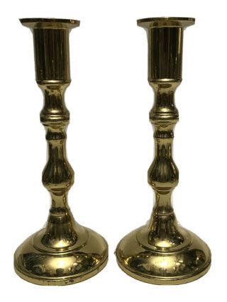 Vintage Brass Candlestick Holders 7 1/2”