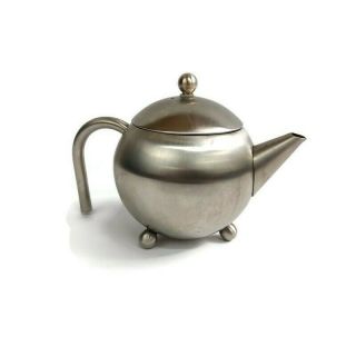 Vintage G & H Henley Stainless Steel Teapot 2