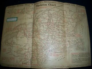 1926 MIXER ' S ROAD GUIDE AND STRIP MAPS EASTERN UNITED STATES & CANADA - KD 727T 2