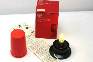 Vintage Paterson Darkroom Safelight Safe Light,  Boxed,  Instructions,  Bulb