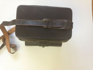 Vintage Nikon Camera Bag Brown Leather.  W/strap.