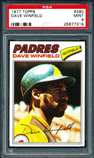 1977 Topps Dave Winfield 390 Psa 9 Hof Padres