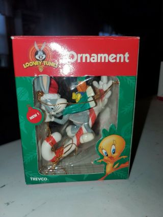 Vintage Looney Tunes Ornament Christmas Holiday Decoration Bugs Bunny Tweety