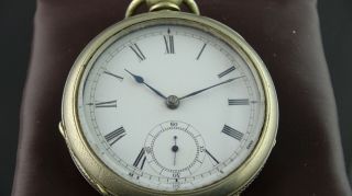 1884 Antique Broadway Waltham Key - Wind Pocket Watch /18 Size/ticks/part/repair