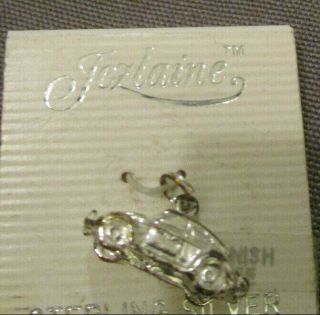 Charm Sterling Vw Beetle By Jezlaine On Card Vintage