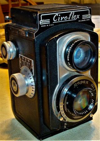 Vintage Ciro - Flex Tlr Camera Rapax Wollensak F3.  5 85mm Lens