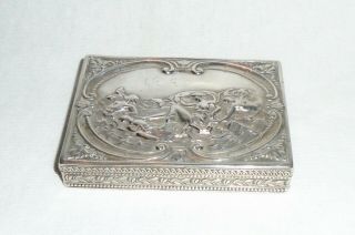 Early 20th Century Continental Parcel Gilt Silver Snuff Box,  800 Grade Silver