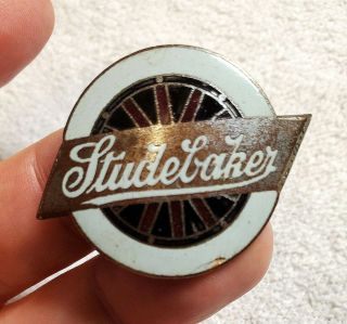 Studebaker Wheel Style Enamel Radiator Badge Emblem 1931 - 34 Auld