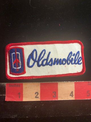 Vtg Auto Maker Oldsmobile Embroidered Twill Car Advertising Patch 97ya