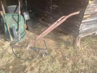 Superior 1 Antique Rustic Hand Cultivator High Wheel Push Plow W/ 2 Attachments