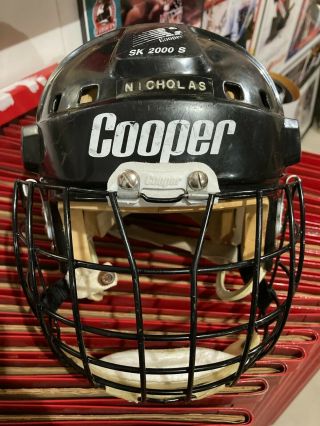 Old Vintage Cooper Sk 2000 Sk2000 Small Hockey Helmet With Vl 50 Cage
