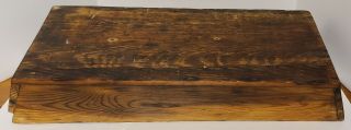 Antique Carpenters Tool Box Wood Caddy Harvest Farm Table Vintage 25 