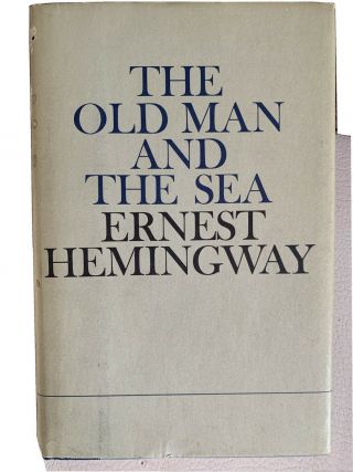 Vintage Book Old Man And The Sea Ernest Hemingway 1952 First Edition B / C W Dj
