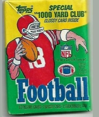 1986 Topps Football Wax Pack.  (1) Huge Rookies And Star Cards Ships Fast