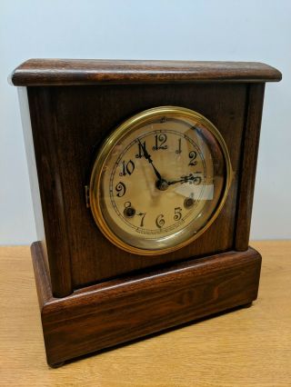 Vintage Antique Haven Clock Co.  Wind Up Swinging Pendulum Clock