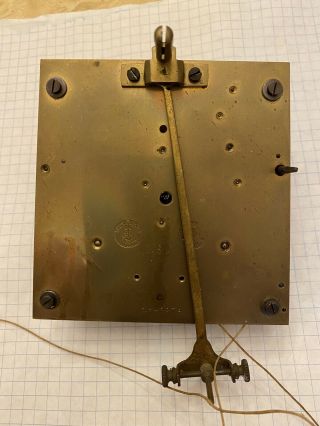 Antique Gustav Becker 2 Weight Vienna Regulator Clock Movement Parts Restore P64