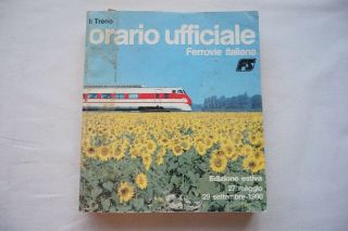 1990 Italy Italian Train Railway Timetable Orario Ufficiale Treno Italia