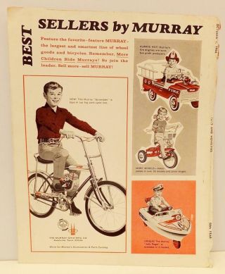 Murray Pedal Car Ad 4 Mag Cover Only Vtg 1966 Toys & Novelties Fire Engine Boat