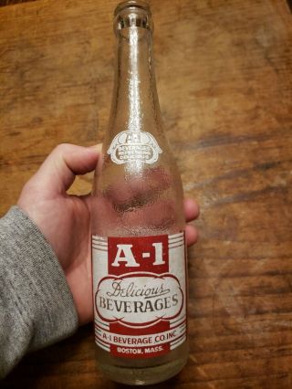 Vintage A - 1 Delicious Beverages Co Soda Bottle Boston Mass