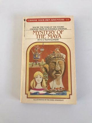 Choose Your Own Adventure 11 Mystery Of The Maya R.  A Montgomery Vintage Ya Book