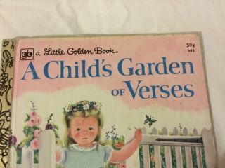 A CHILD ' S GARDEN OF VERSES Vintage Little Golden Book 1978 2