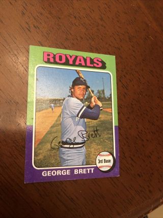 1975 Topps George Brett Kansas City Royals 228 Baseball Card