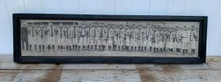 Antique Rustic 1909 Detroit Tigers Panoramic Direct Print On Wood - Ty Cobb Wow