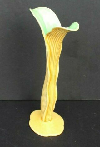 Vtg Mcm California Ca Pottery - Tracy Irwin Bauer Flower Stem Candle Holder 105