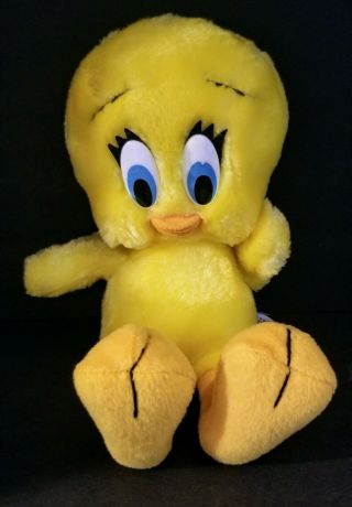 Vintage Tweety Bird 24k 1993 Looney Tunes Warner Bros.  10 " Stuffed Plush Euc