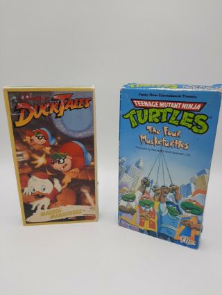 Teenage Mutant Ninja Turtle Vhs Disneys Ducktales Vhs Vintage