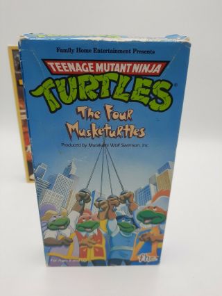 Teenage MUTANT NINJA TURTLE VHS DISNEYS DUCKTALES VHS VINTAGE 2