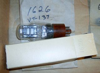 1626 Vintage Vacuum Tube.  Rca Vt - 137.  Nos?