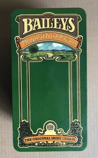 Vintage Bailey ' s The Irish Cream Hinged Tin Empty Container Box 2
