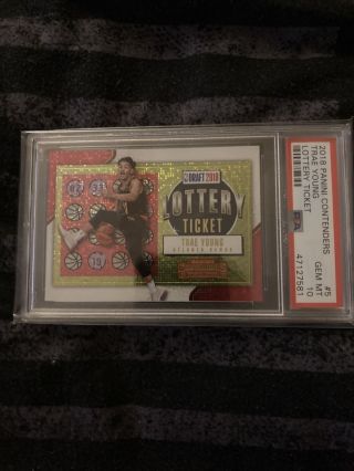 Trae Young Rookie Lottery Ticket Psa 10
