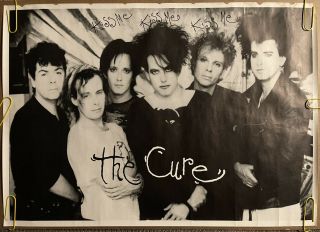 Vintage Poster Kiss Me The Cure Black & White Music Memorabilia 1980s