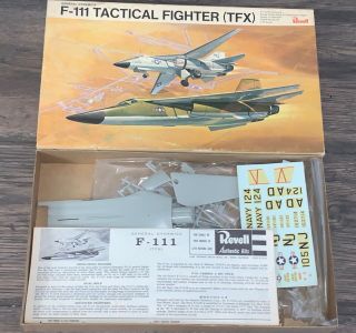 Vintage Revell F - 111 Tactical Fighter (tfx) 1966