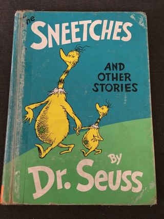Vintage Dr.  Seuss The Sneetches And Other Stories 1961 First Edition Early Ex