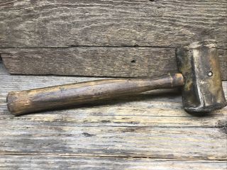 Vintage C.  B.  M.  Co.  Leather Tool Mallet Rawhide Handcrafted 2”
