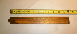 Antique H.  Chapin No.  48 Rule Ruler - 24 " One Fold