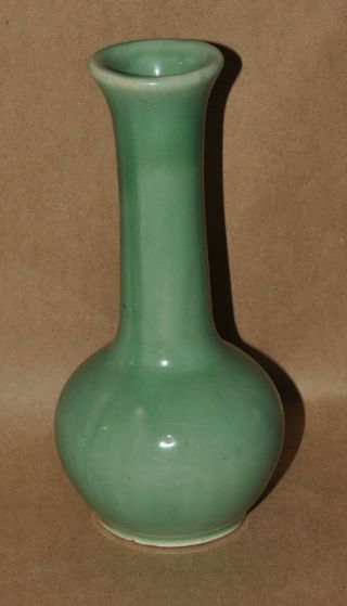 Vintage Red Wing Pottery Shape 182 Bud Vase Sea Foam Green Glaze 7 " Tall