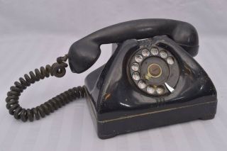 Vintage Signal Corps Us Army Telephone Tp - 6 - A Rotary Antique Phone Parts/repair